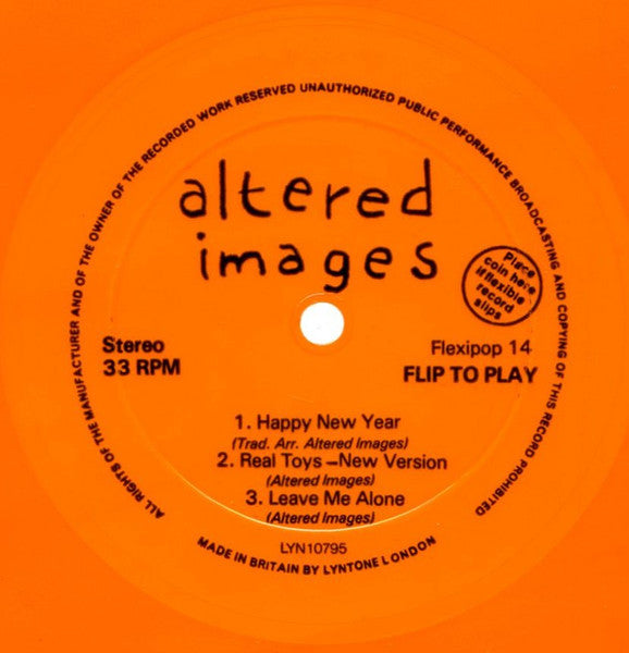 Altered Images : Happy New Year (Flexi, 7", S/Sided, Ora)