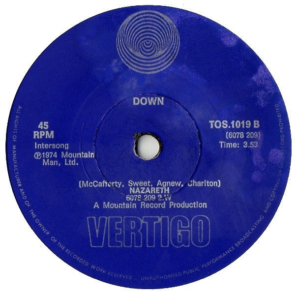 Nazareth (2) : Love Hurts (7", Single)