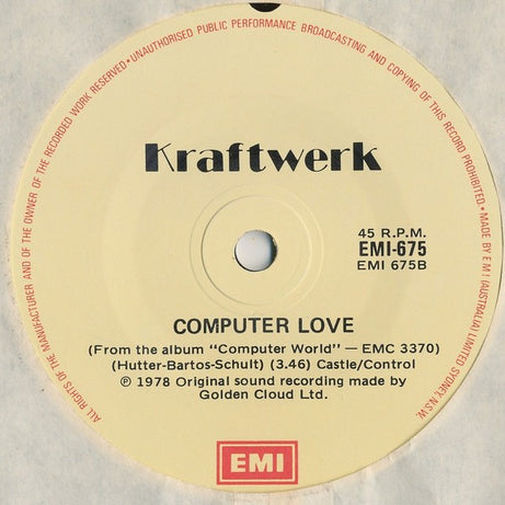 Kraftwerk : The Model  (7", Single)