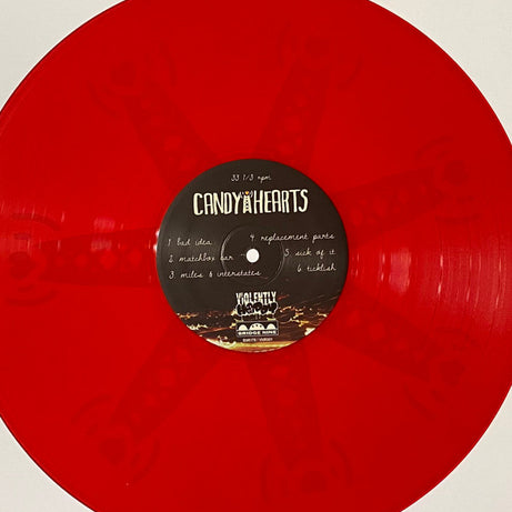 Candy Hearts : The Best Ways To Disappear (12", S/Sided, EP, Etch, Red)