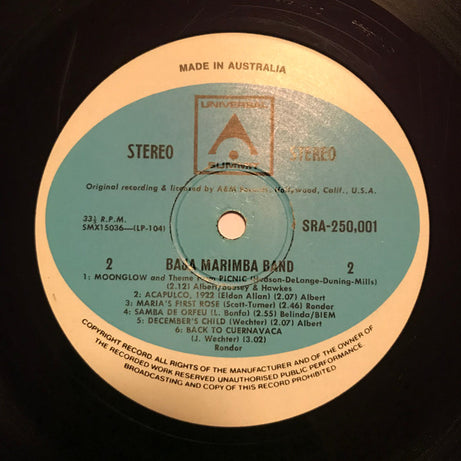 Baja Marimba Band : Baja Marimba Band (LP, Album)