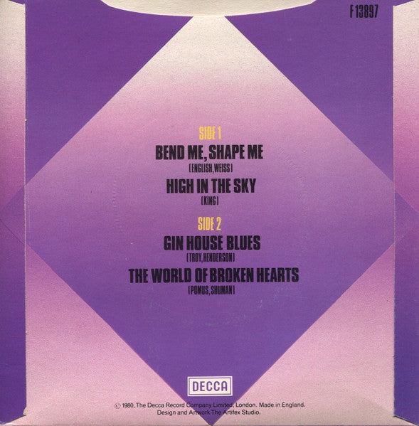 Amen Corner : Bend Me, Shape Me (7", EP)
