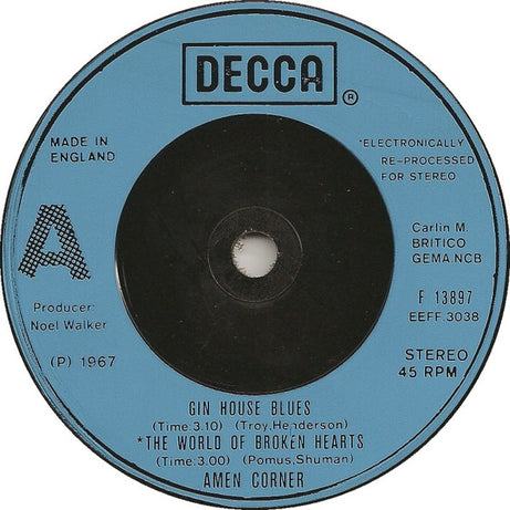 Amen Corner : Bend Me, Shape Me (7", EP)