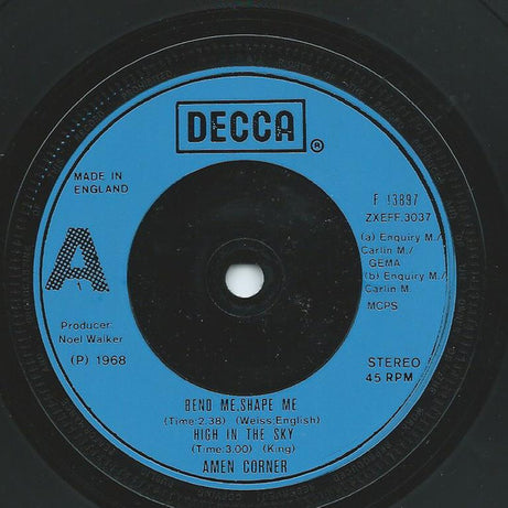 Amen Corner : Bend Me, Shape Me (7", EP)