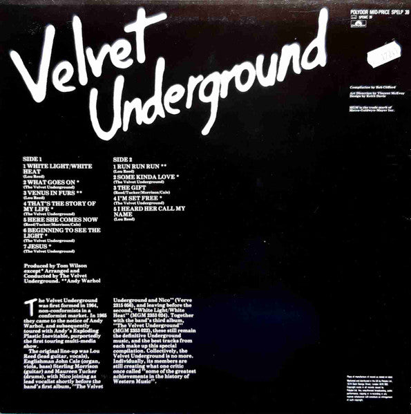The Velvet Underground : The Velvet Underground (LP, Comp, RE)