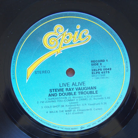 Stevie Ray Vaughan And Double Trouble* : Live Alive (2xLP, Album, Gat)
