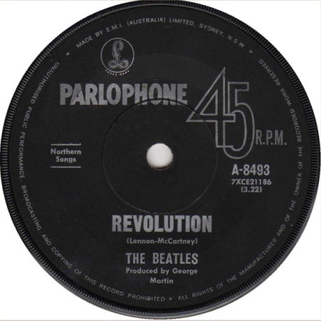 The Beatles : Hey Jude (7", Single, Mono, Fir)