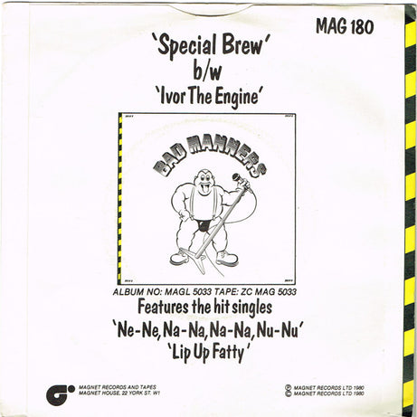 Bad Manners : Special Brew (7", Single, Sol)