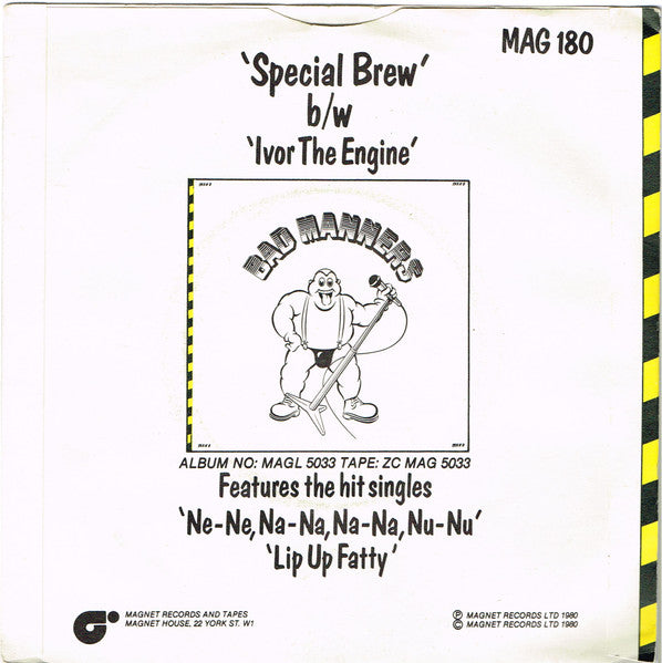 Bad Manners : Special Brew (7", Single, Sol)