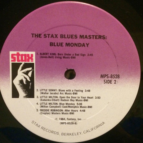 Various : Blue Monday - The Stax Blues Masters  (LP, Album)