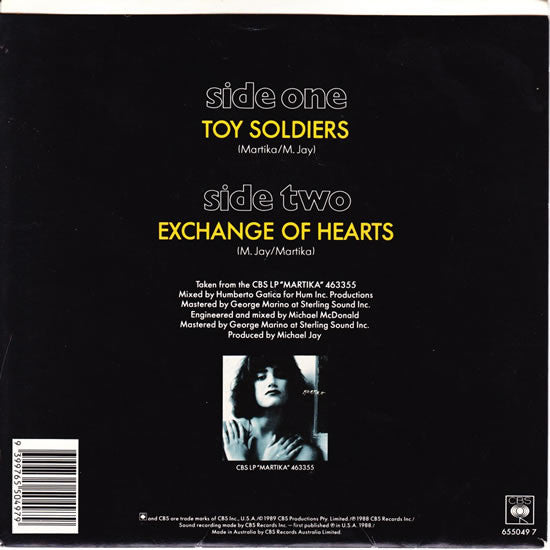 Martika : Toy Soldiers (7", Single)