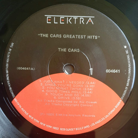 The Cars : The Cars Greatest Hits (LP, Comp)