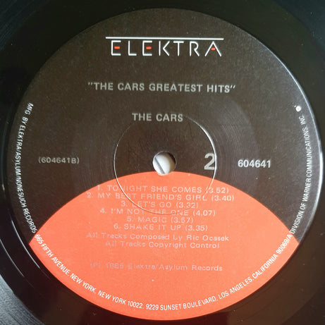 The Cars : The Cars Greatest Hits (LP, Comp)