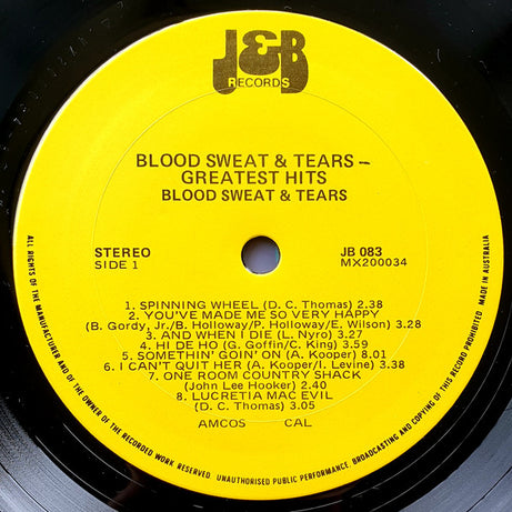 Blood, Sweat And Tears : The Very Best Of Blood, Sweat And Tears (LP, Comp)