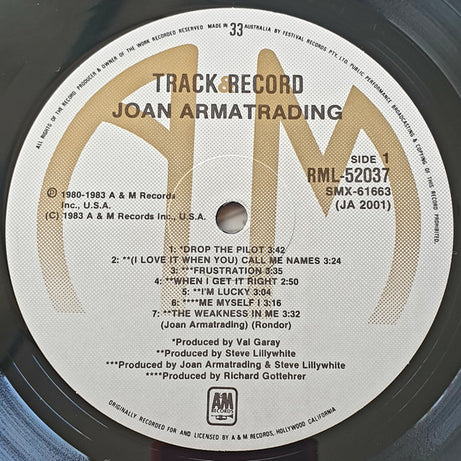 Joan Armatrading : Track Record (LP, Comp)