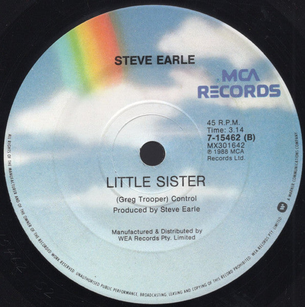 Steve Earle : Copperhead Road (7", Single)