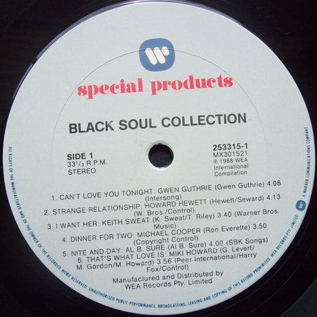 Various : Black Soul Collection (LP, Comp)