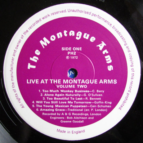 Jimmy Jones (12) / Peter London (2) / Peter Hoyle : Live At The Montague Arms Volume Two (LP)