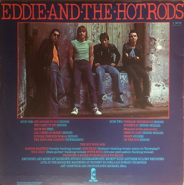 Eddie And The Hot Rods : Teenage Depression (LP, Album)