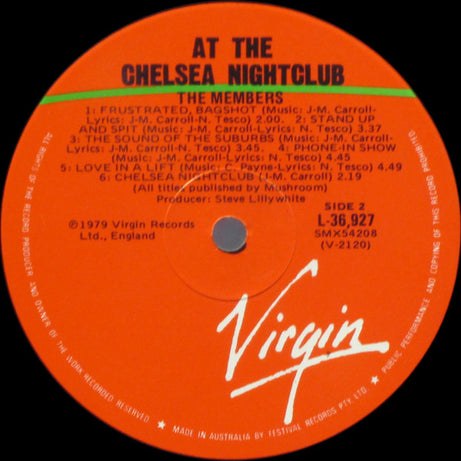 The Members : At The Chelsea Nightclub (LP)