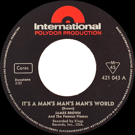 James Brown & The Famous Flames : It's A Man's Man's Man's World (7", Single, Mono)