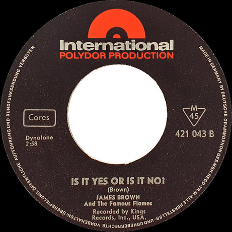 James Brown & The Famous Flames : It's A Man's Man's Man's World (7", Single, Mono)