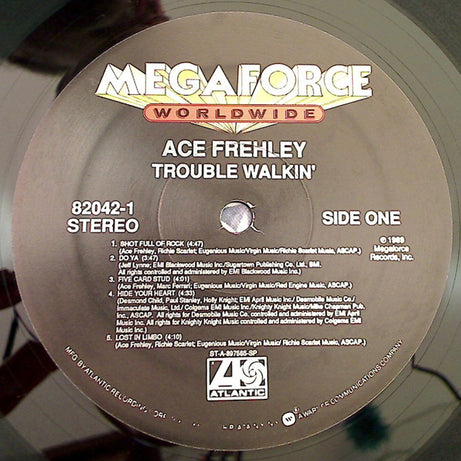 Ace Frehley : Trouble Walkin' (LP, Album, Spe)