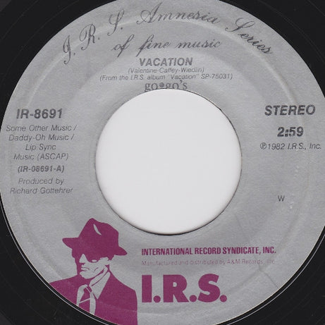 Go-Go's : Vacation (7", Single, Styrene)