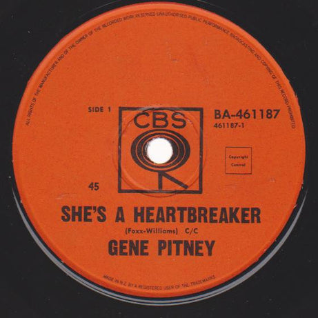 Gene Pitney : She's A Heartbreaker / Conquistador (7")