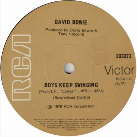 David Bowie : Boys Keep Swinging (7")