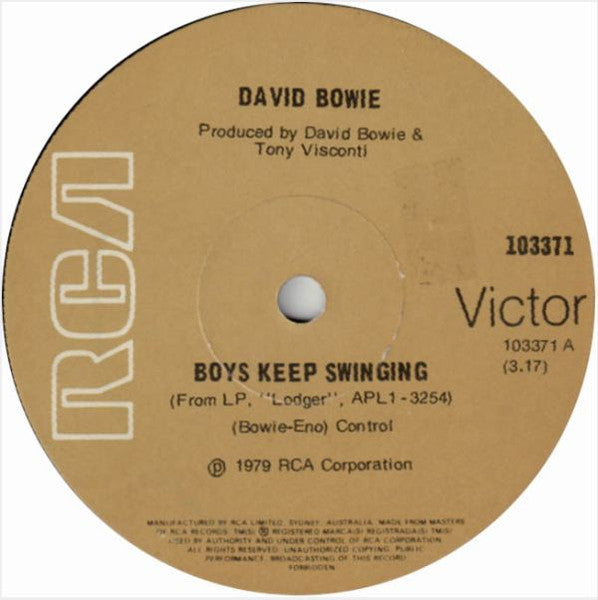 David Bowie : Boys Keep Swinging (7")