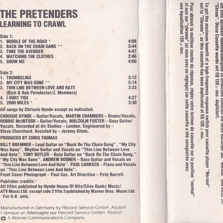 The Pretenders : Learning To Crawl (Cass, Album)