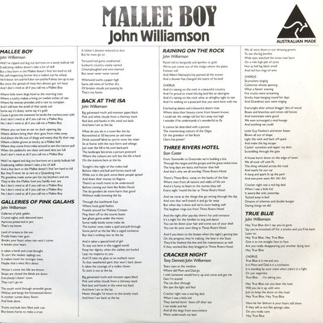 John Williamson : Mallee Boy (LP, Album)