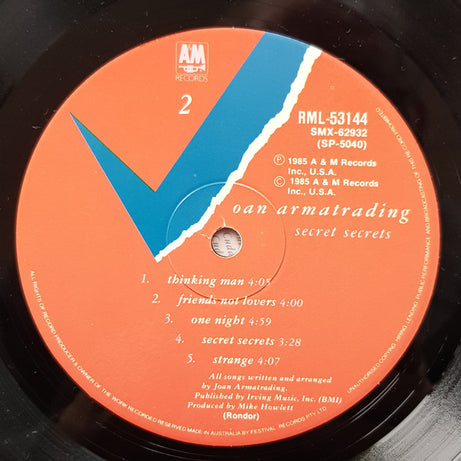 Joan Armatrading : Secret Secrets (LP, Album)