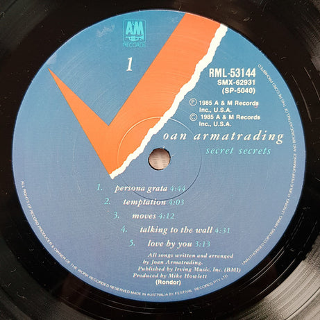 Joan Armatrading : Secret Secrets (LP, Album)