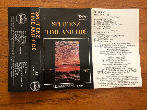 Split Enz : Time And Tide (Cass, Album)