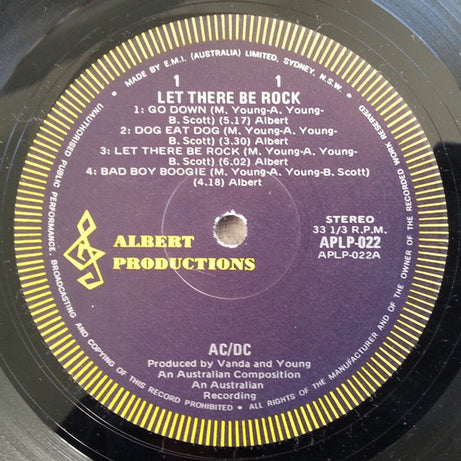 AC/DC : Let There Be Rock (LP, Album, RP, Gat)
