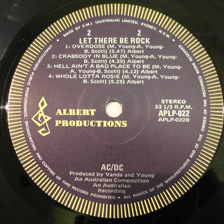AC/DC : Let There Be Rock (LP, Album, RP, Gat)