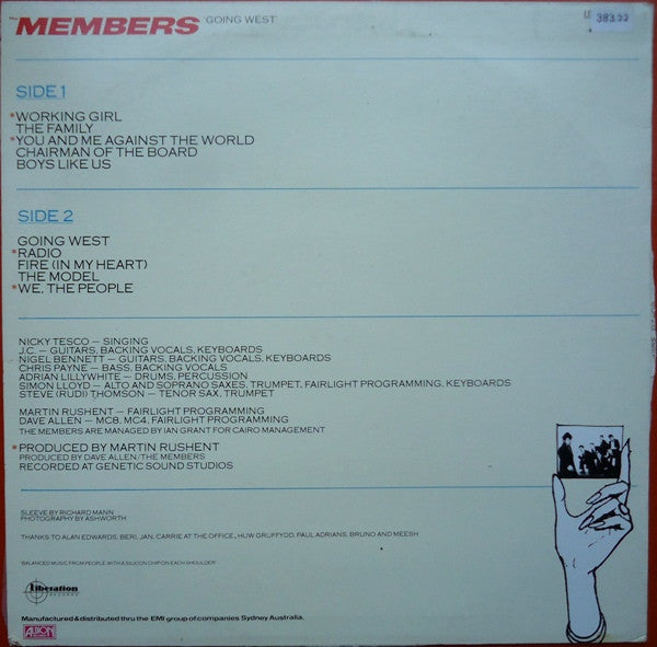 The Members : Going West (LP, Album)
