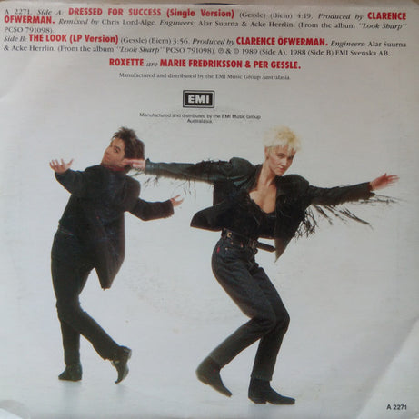 Roxette : Dressed For Success (7", Single)