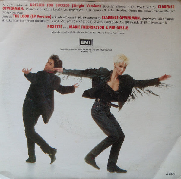 Roxette : Dressed For Success (7", Single)