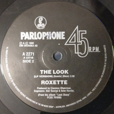 Roxette : Dressed For Success (7", Single)