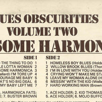 Various : Blues Obscurities Volume Two Lonesome Harmonica (LP, Comp, Mono, RE)