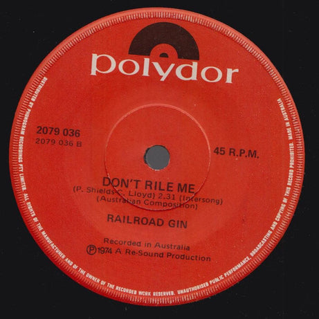 Railroad Gin : A Matter Of Time (7")