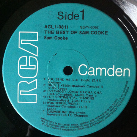 Sam Cooke : The Best Of Sam Cooke (LP, Comp, RE)