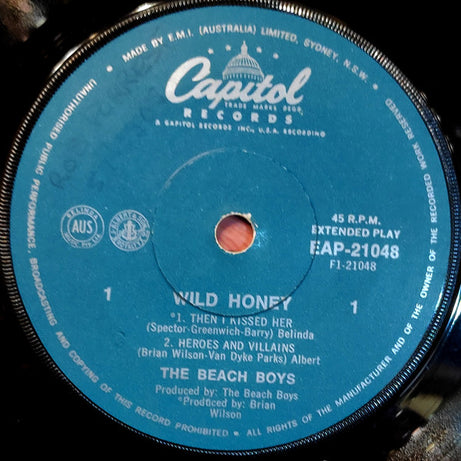 The Beach Boys : Wild Honey (7", EP)