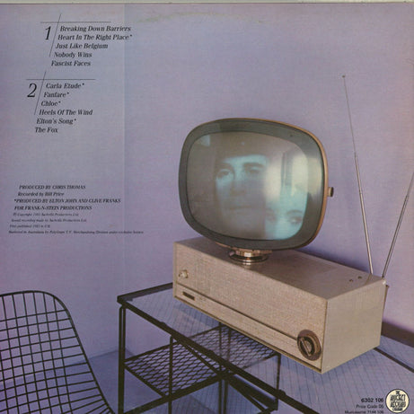 Elton John : The Fox (LP, Album, Ast)