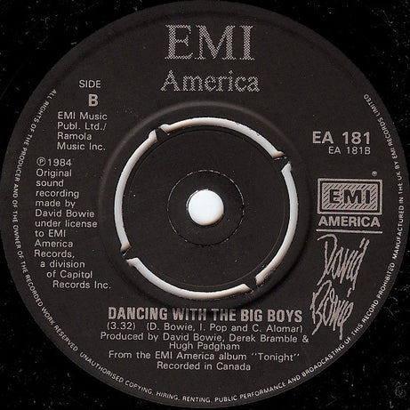 David Bowie : Blue Jean (7", Single, Pap)