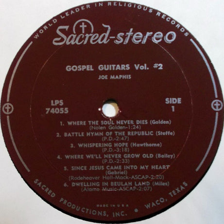 Joe Maphis : Gospel Guitars Vol. 2 (LP, Album)