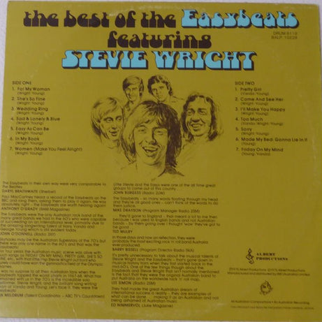 The Easybeats : The Best Of The Easybeats Featuring Stevie Wright (LP, Comp, RE)